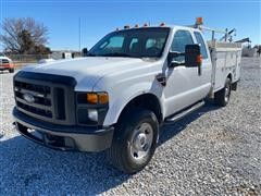 2008 Ford F350XL Super Duty 4x4 Extended Cab 4 Door Service Truck 