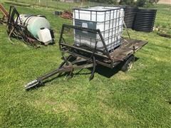 Shop Built Utility Trailer W/Chemical Tote 