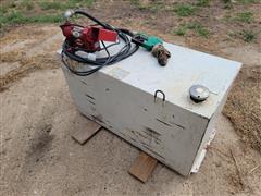 100 Gallon Portable Fuel Tank W/Electric Pump 