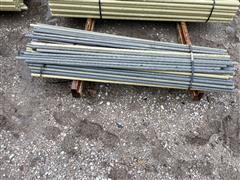 1" X 5' Long High Tensile Electric Fiberglass Fence Posts 