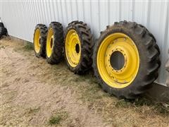 John Deere MFWD Rims, Duals & 320/85 R38 Tires 