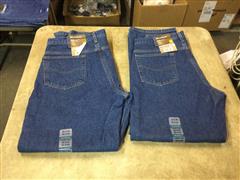 Carhartt 35 X 32 Relaxed Fit/ Flannel Lined Jeans 