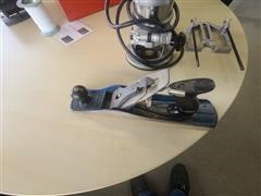 Hand Wood Plane And Electric Router 