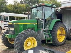 2001 John Deere 7410 MFWD Tractor 