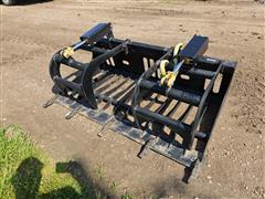 2024 Mid-State 67" Rock Grapple Skid Steer Attachment 