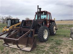 Hesston 1880DT MFWD Tractor W/Grapple Loader 