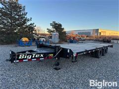 2019 BigTex 22PH 25’ T/A Flatbed Trailer W/Duals & Pintle Hitch 