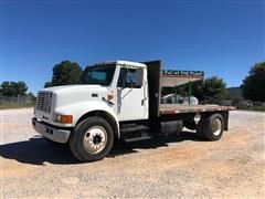 1996 International 4700 S/A Flatbed Truck 