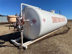 12,000 Gallon Skid Mounted Steel Fuel Storage Tank 