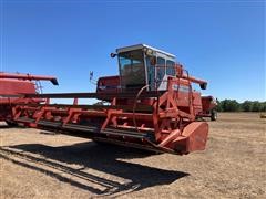 Massey Ferguson 550 Combine W/ Header 