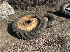 John Deere 12-38 9-Bolt Pressed Steel Tires & Rims 