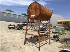 300 Gallon Gravity Feed Fuel Tank W/stand 