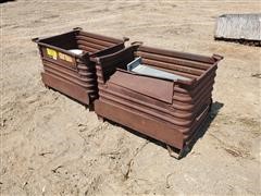 Steel Boxes W/Parts 