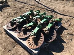 John Deere No-Till Planter Coulters W/ Mounting Brackets 