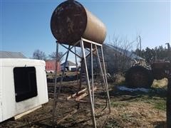 300-Gallon Fuel Tank On Stand 