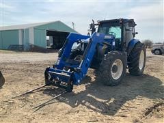 2013 New Holland T6030 MFWD Tractor W/Loader 