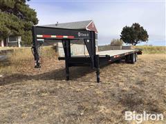 2015 Circle D 31’ T/A Flatbed Trailer 