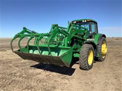 2010 John Deere 7330 Premium MFWD Tractor W/Loader 