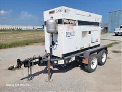 MQ Power WhisperWatt DCA-70SSJU2 70 KVA AC Portable Generator On T/A Trailer 