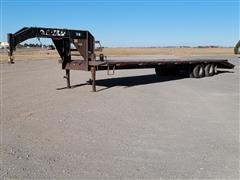 2009 Pro-Trak Dovetail 34-20 T/A Flatbed Trailer 