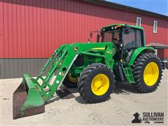 2006 John Deere 7420 MFWD Tractor W/Loader 