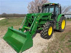 2015 John Deere 6125M MFWD Tractor w/ Loader 