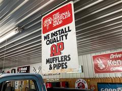 AP Muffler Metal Sign 