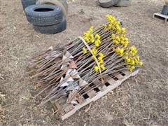 Hot Wire Fence Post W/Insulators 