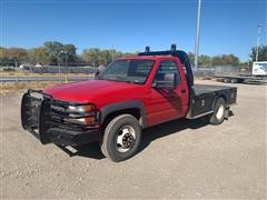 1993 Chevrolet K3500 Silverado 4x4 Dually Flatbed Pickup 