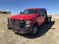2018 Ford F350 XL 4x4 Extended Cab Flatbed Pickup 