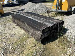 Wooden Cross Tie Fence Post 