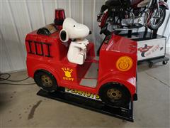 Snoopy Fire Department Childs Ride 