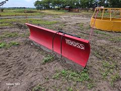 The Boss 9' Snow Blade Skid Steer Attachment 