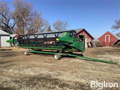 2000 John Deere 925F 25’ Flex Platform Header W/Header Trailer 