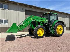 2008 John Deere 7330 MFWD Tractor W/H360 Loader 