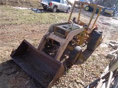 Massey Ferguson Industrial MF40 2WD Tractor W/Loader & 3-Pt Box Scraper (INOPERABLE) 