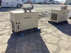2001 Generac 0009981 & 00753-4 Propane Generators 