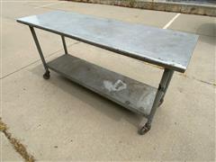 Stainless Steel Shop Table 