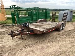 2001 Circle D T/A Flatbed Trailer 