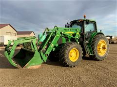 2010 John Deere 7330 Premium MFWD Tractor W/Loader 