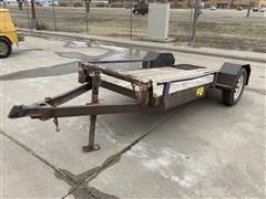 Bumper Hitch Flatbed Trailer 