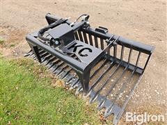 2024 Kit Containers Rock/Brush Grapple Skid Steer Attachment 