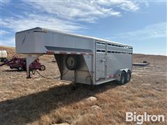 2007 Featherlite 5320 T/A Aluminum Livestock Gooseneck Trailer 