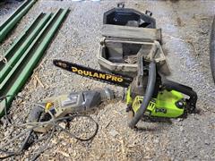 Poulan Pro Chain Saw & Reciprocating Saw 