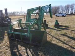 John Deere 280 Loader W/8' Bucket & 4 Tine Grapple 