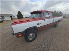 1992 Dodge Power Ram W250 4x4 Extended Cab Pickup 