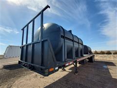 1970 Highway T/A Flatbed Trailer W/ Poly Water Tanks 
