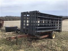 Preifert Portable Livestock Panels W/ Custom Made Trailer 