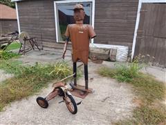 Homemade Iron Man & Tricycle 