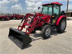 2022 Mahindra 2670 PST CAB Compact Utility Tractor W/Loader 